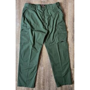 Dark Green Tru Spec Cargo Tactical Pants size 40/34 rip stop‎